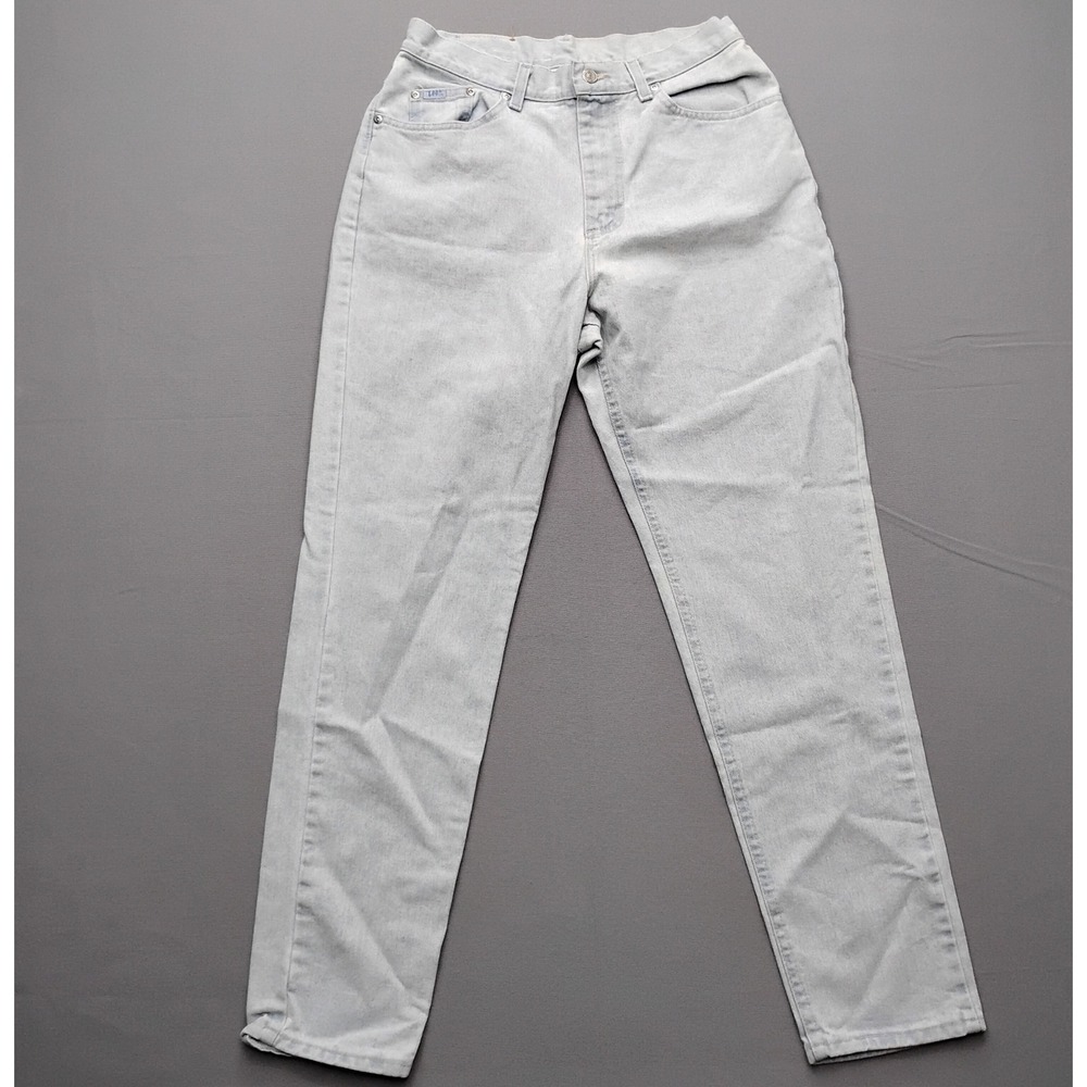Vintage Lee High Rise Tapered Leg Jeans Light Wash Denim Womens Size 14 Medium